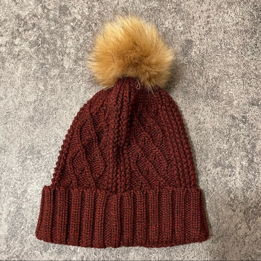 Burgundy Knit Hat